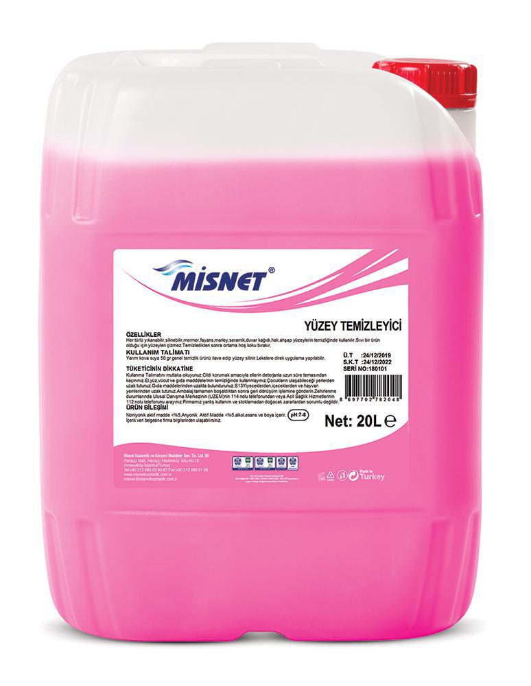 Misnet Yüzey Temizleyici Pembe 20L