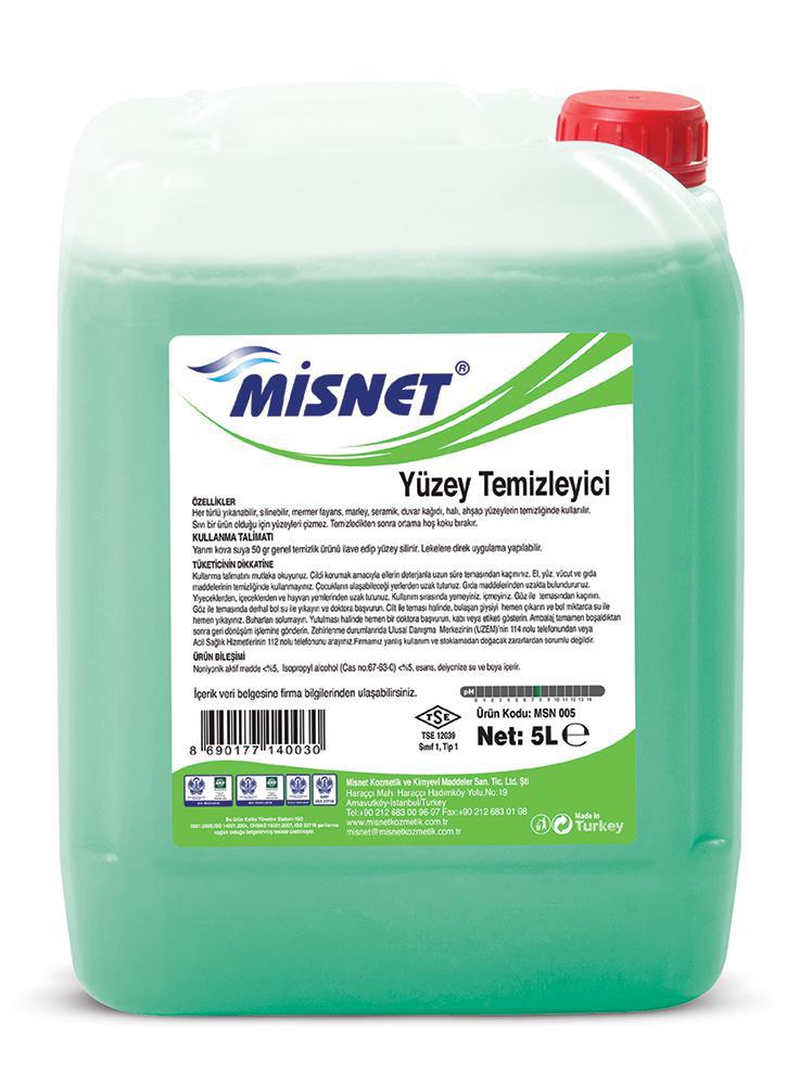 Misnet Yüzey Temizleyici Yeşil 5 L